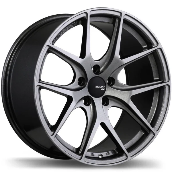 Fast Wheels – FC04 – Grey – 17″x8″ 35mm – All weather Wheels – FC04-1780-80TN+35C726