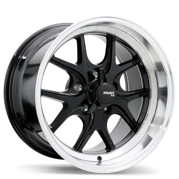 Fast Wheels – FC04V – Black – 17″x10.5″ 0mm – Summer Wheels – FC04V-1705-65BP+00E715