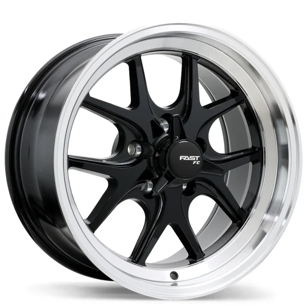 Fast Wheels – FC04V – Black – 17″x9″ 5mm – Summer Wheels – FC04V-1790-65BP+05E715
