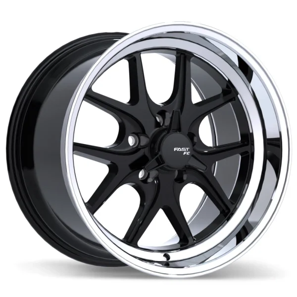 Fast Wheels – FC04V – Black – 17″x10.5″ 0mm – Summer Wheels – FC04V-1705-65BP+00C703