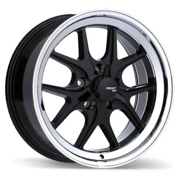 Fast Wheels – FC04V – Black – 17″x8″ 0mm – Summer Wheels – FC04V-1780-65BP+00C703