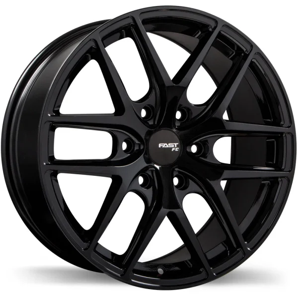 Fast Wheels – FC04X – Black – 18″x8.5″ 20mm – All weather Wheels – FC04-1885-83BE+20C780