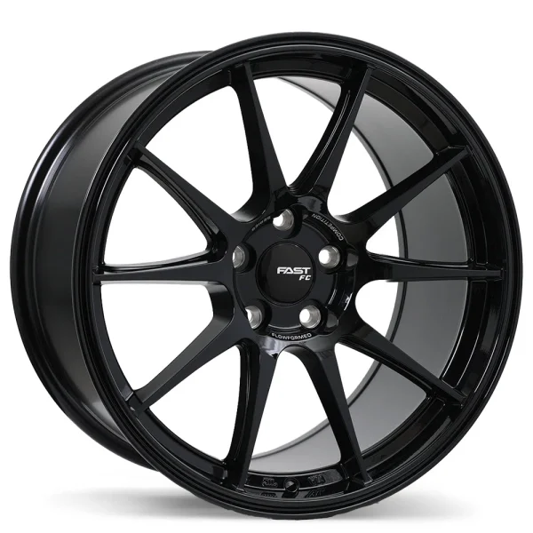 Fast Wheels – FC08 – Black – 18″x10.5″ 38mm – All weather Wheels – FC08A-1805-61BN+38C726