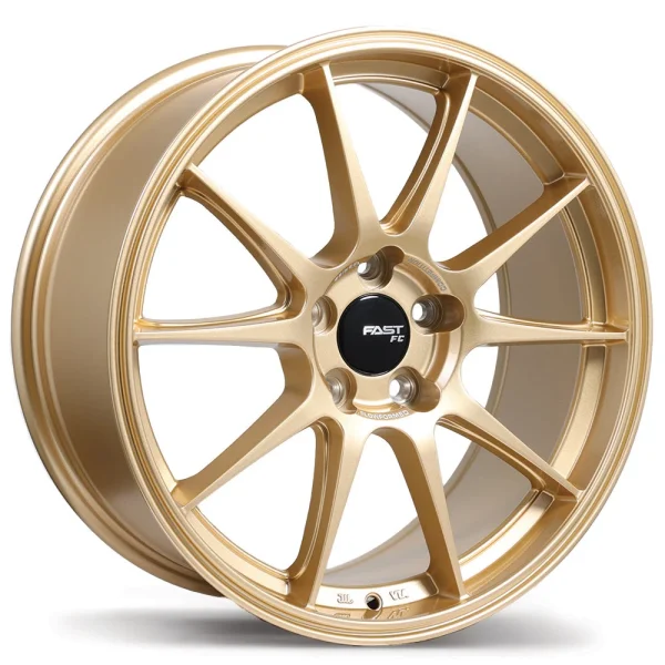 Fast Wheels – FC08 – Gold – 18″x8″ 40mm – All weather Wheels – FC08A-1880-15DN+40C726