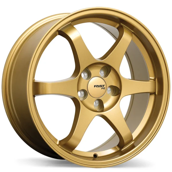 Fast Wheels – FC09 – Gold – 17″x8″ 40mm – All weather Wheels – FC09A-1780-80DT+40C726