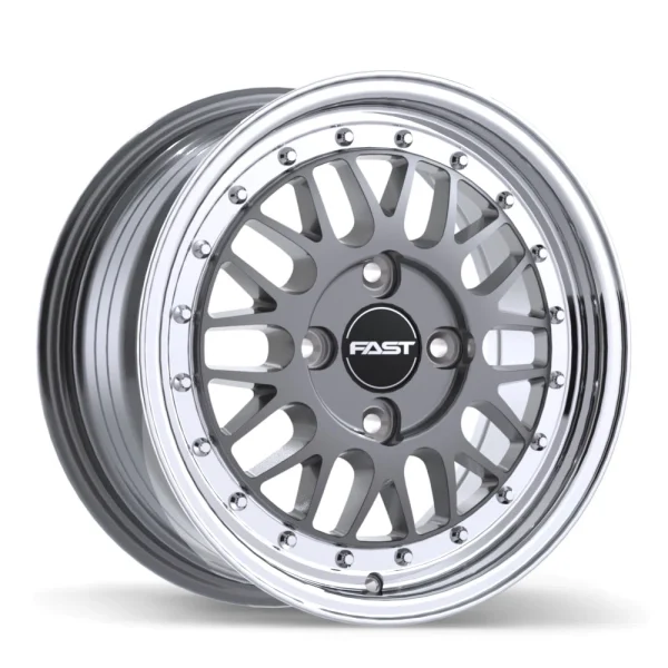Fast Wheels – FR01 – Gunmetal – 15″x7″ 25mm – All weather Wheels – FR01-1570-49MP+25C726
