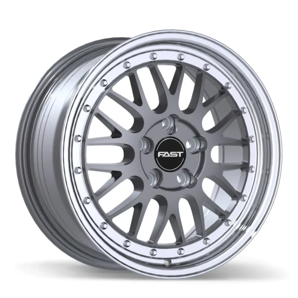 Fast Wheels – FR01 – Gunmetal – 17″x8″ 35mm – All weather Wheels – FR01-1780-80MP+35C726