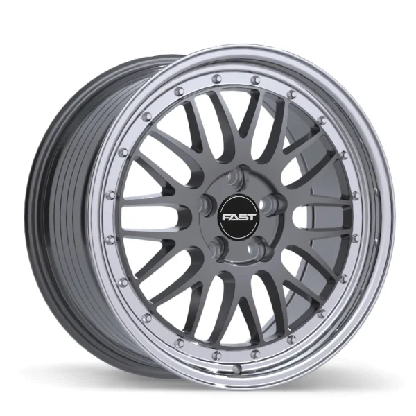 Fast Wheels – FR01 – Gunmetal – 18″x8.5″ 35mm – All weather Wheels – FR01-1885-80MP+35E726