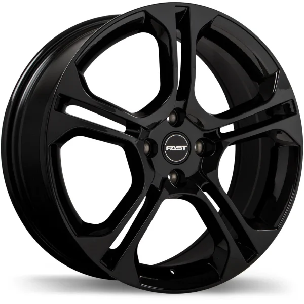 Fast Wheels – KiX – Black – 16″x6.5″ 40mm – All weather Wheels – F251N-1665-49BN+40C601