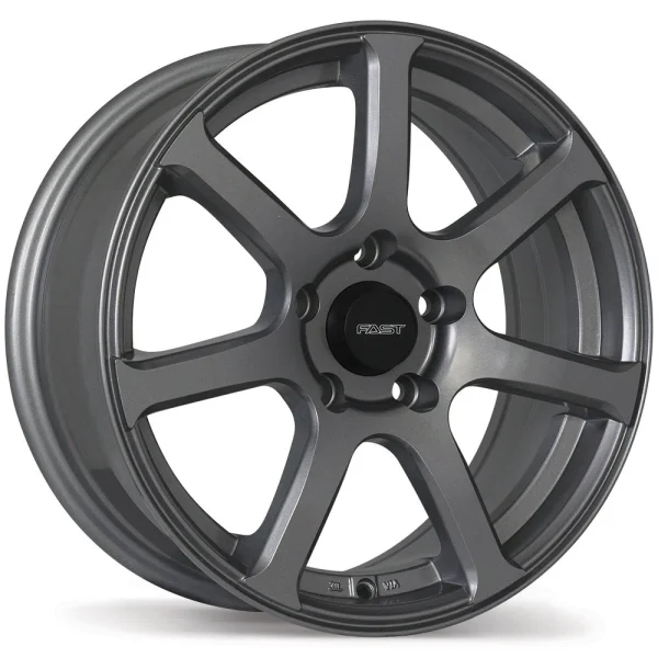 Fast Wheels – Seven – Gunmetal – 16″x7″ 42mm – All weather Wheels – F213-1670-65MN+42F671