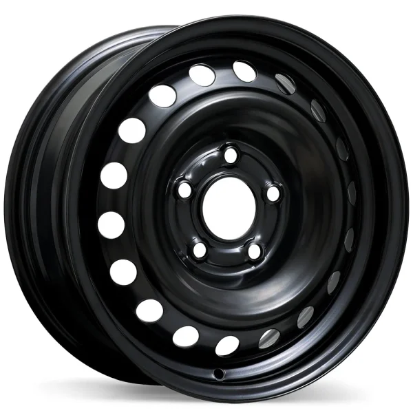 Fast Wheels – Steel / Acier – Black – 15″x6″ 41mm – All weather Wheels – ES80-1560-65BN+41C671