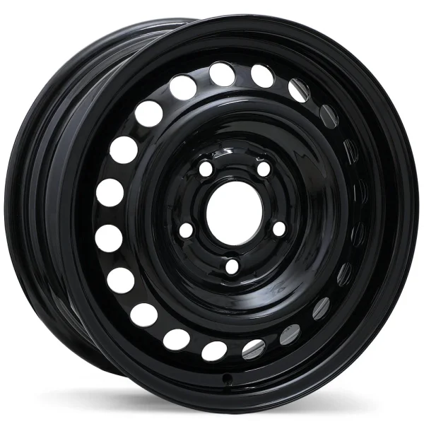 Fast Wheels – Steel / Acier – Black – 15″x6″ 45mm – All weather Wheels – ES43-1560-65BN+45C671