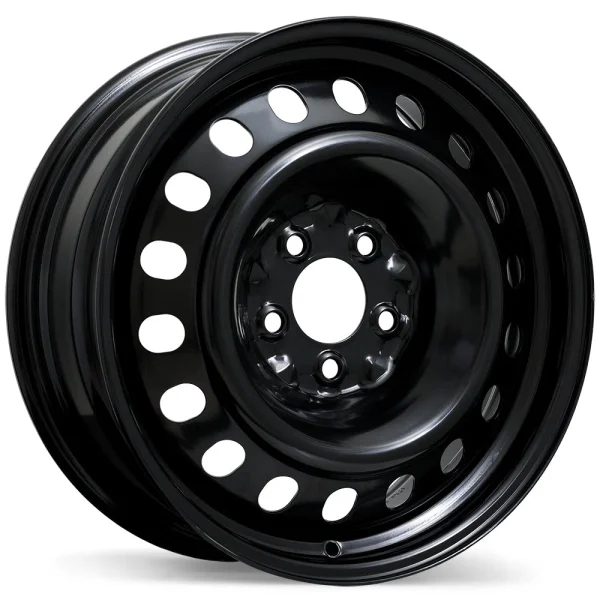 Fast Wheels – Steel / Acier – Black – 17″x6.5″ 40mm – All weather Wheels – ES49-1765-65BN+40C715