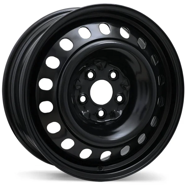 Fast Wheels – Steel / Acier – Black – 17″x6.5″ 50mm – All weather Wheels – ES58-1765-65BN+50C671