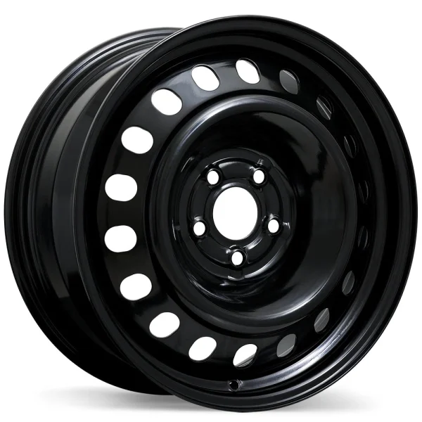 Fast Wheels – Steel / Acier – Black – 17″x7″ 50mm – All weather Wheels – ES61-1770-31BN+50C634