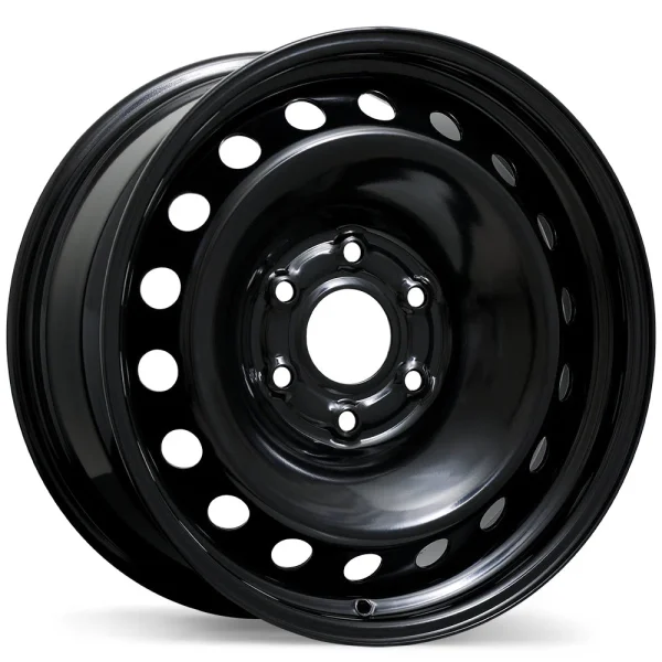 Fast Wheels – Steel / Acier – Black – 18″x8″ 25mm – All weather Wheels – ES69-1880-83BN+25C781