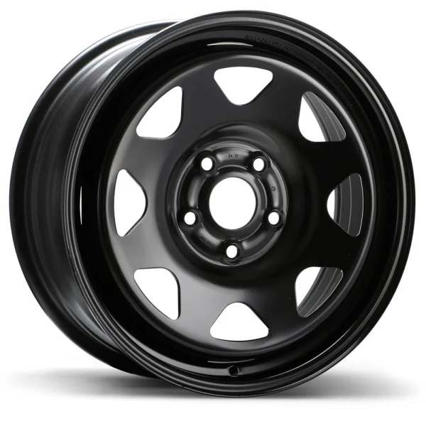 Fast Wheels – Steel /Acier – Black – 17″x7″ 50mm – All weather Wheels – KO1RY9B50
