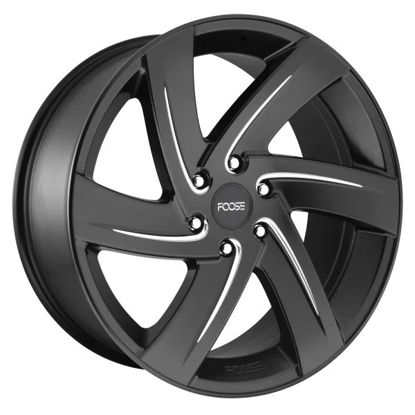 Foose – F167 BODINE – Black – 22″x9.5″ 25mm – Summer Wheels – F167229577+25