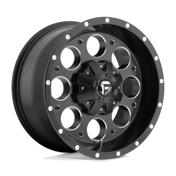 Fuel – D525 REVOLVER – Black – 15″x10″ -43mm – Summer Wheels – D52515000437