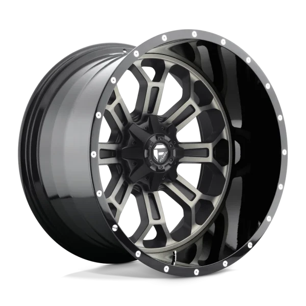 Fuel – D561 CRUSH – Black – 22″x12″ -44mm – Summer Wheels – D56122201747