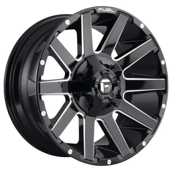 Fuel – D615 CONTRA – Black – 18″x9″ -12mm – Summer Wheels – D61518907045