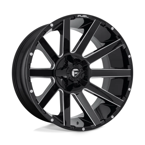 Fuel – D615 CONTRA – Black – 24″x12″ -44mm – Summer Wheels – D61524201747