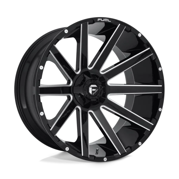Fuel – D615 CONTRA – Black – 24″x12″ -44mm – Summer Wheels – D61524209847