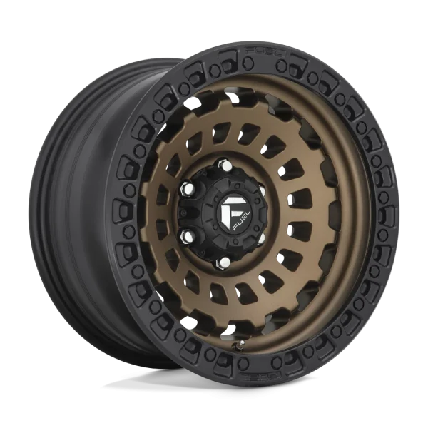 Fuel – D634 ZEPHYR – Bronze – 17″x8.5″ 25mm – All weather Wheels – D63417853357