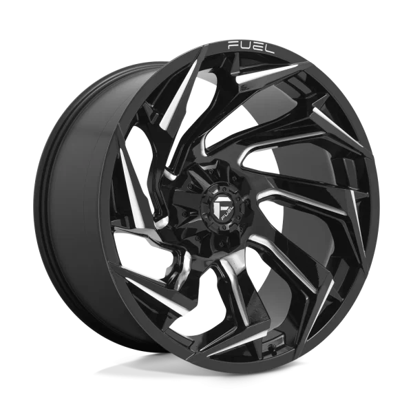 Fuel – D753 REACTION – Black – 24″x12″ -44mm – Summer Wheels – D75324209847