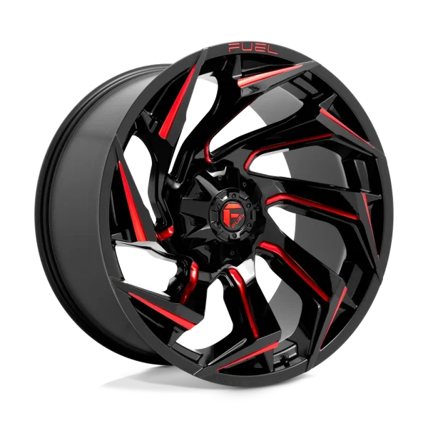 Fuel – D755 REACTION – Black – 24″x12″ -44mm – Summer Wheels – D75524208247