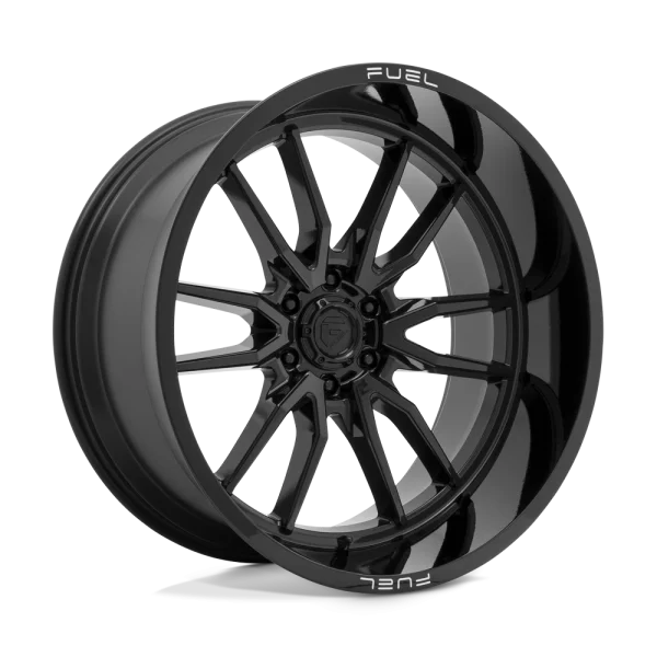 Fuel – D760 CLASH – Black – 24″x12″ -44mm – All weather Wheels – D76024208947
