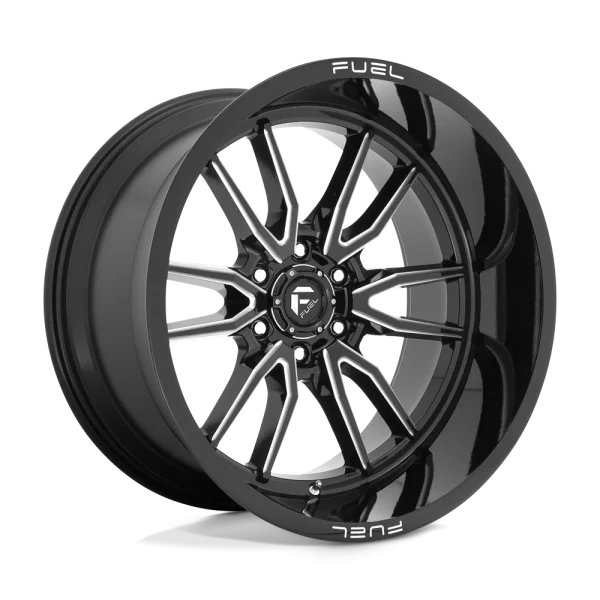 Fuel – D761 CLASH – Black – 22″x12″ -44mm – Summer Wheels – D76122208447