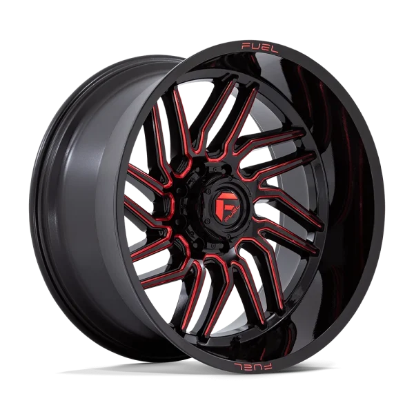 Fuel – D808 HURRICANE – Black – 24″x12″ -44mm – Summer Wheels – D80824208247