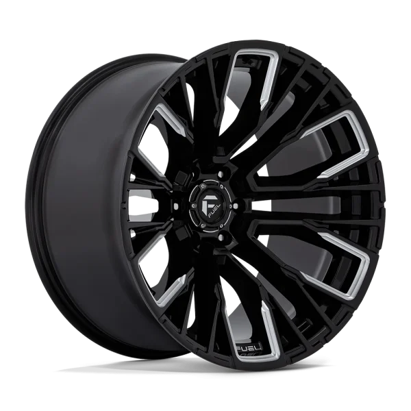 Fuel – D849 REBAR – Black – 22″x12″ -44mm – Summer Wheels – D84922208947