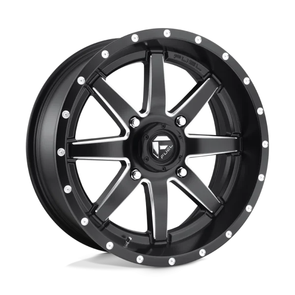 Fuel UTV – D538 MAVERICK – Black – 18″x7″ 13mm – Summer Wheels – D5381870A544