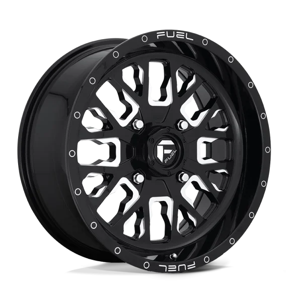 Fuel UTV – D611 STROKE – Black – 18″x7″ 13mm – Summer Wheels – D6111870A544