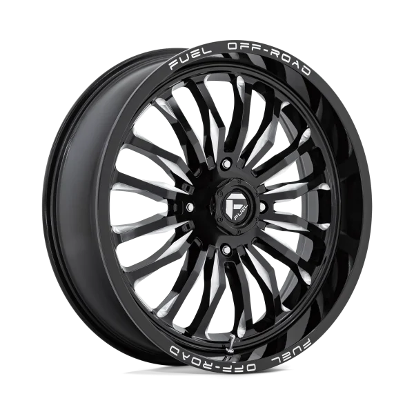 Fuel UTV – D821 ARC UTV – Black – 22″x7″ 13mm – Summer Wheels – D8212270A644