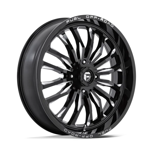 Fuel UTV – D821 ARC UTV – Black – 24″x7″ 13mm – Summer Wheels – D8212470A644