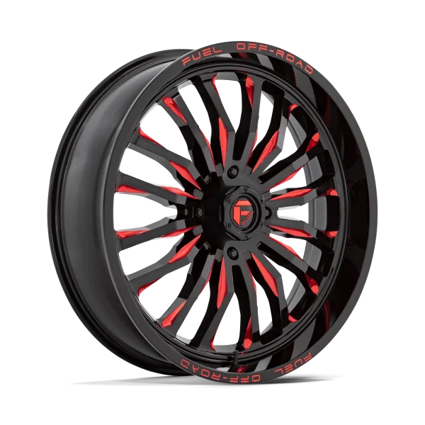 Fuel UTV – D822 ARC UTV – Black – 24″x7″ 13mm – Summer Wheels – D8222470A644