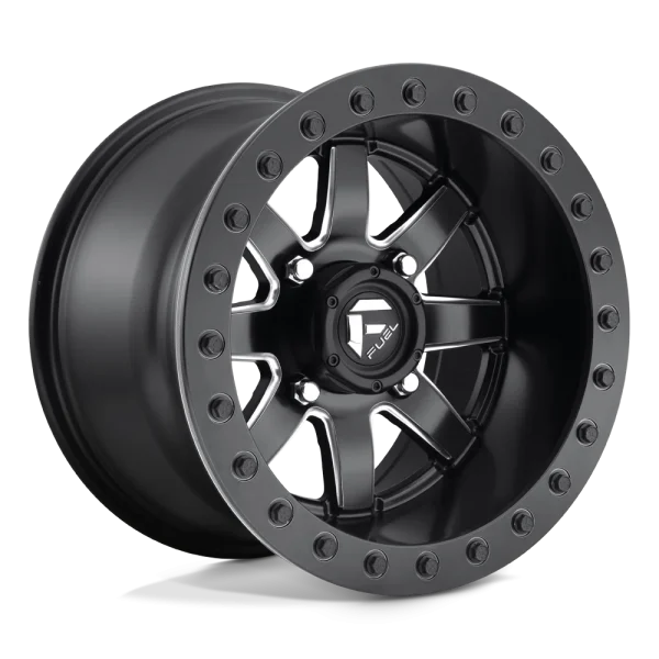 Fuel UTV – D928 MAVERICK BEADLOCK – Black – 14″x8″ 0mm – All weather Wheels – D9281480A645
