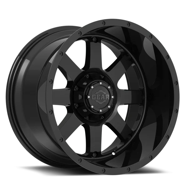 Gear Off Road – Big Block – Black – 17″x9″ -12mm – All weather Wheels – 726B-7900912