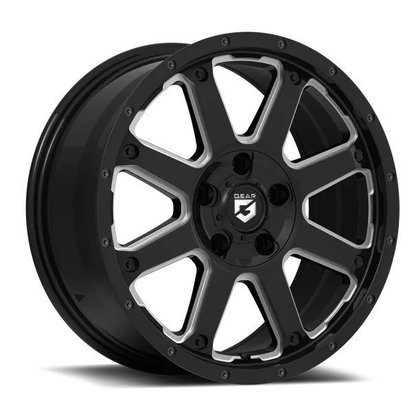 Gear Off Road – Big Block CUV – Black – 17″x8″ 35mm – Summer Wheels – 726MB-7806035