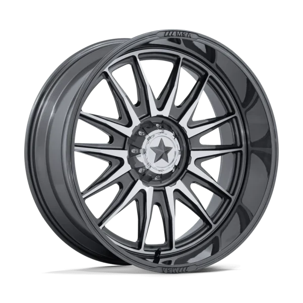 MSA Offroad Wheels – COMMANDER – Grey – 24″x10″ -25mm – Summer Wheels – MA055AD24104A25N