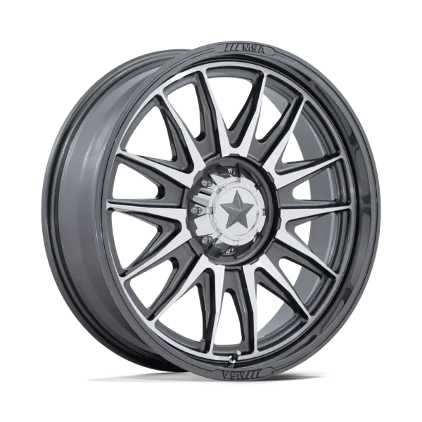 MSA Offroad Wheels – COMMANDER – Grey – 15″x7″ 10mm – Summer Wheels – MA055AD15701210
