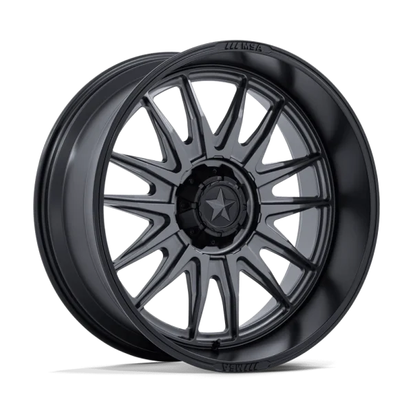 MSA Offroad Wheels – COMMANDER – Gunmetal – 24″x10″ -25mm – All weather Wheels – MA055AB24101225N