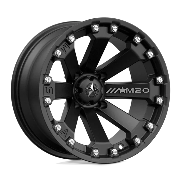 MSA Offroad Wheels – M20 KORE – Black – 14″x7″ -52mm – All weather Wheels – M20-14710