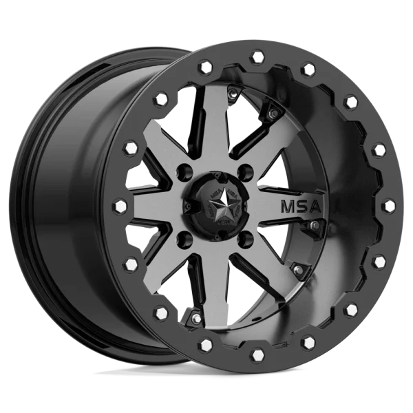 MSA Offroad Wheels – M21 LOK BEADLOCK – Gunmetal – 14″x10″ -10mm – All weather Wheels – M21-04037