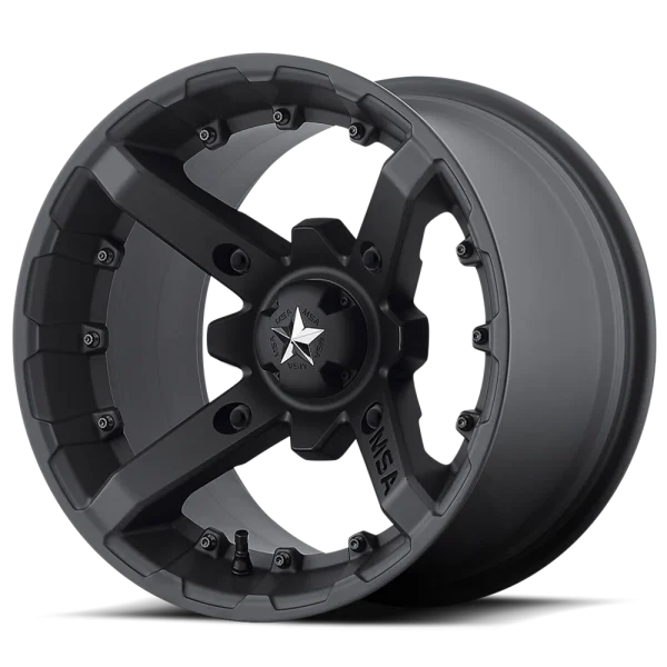 MSA Offroad Wheels – M23 BATTLE – Black – 14″x7″ 10mm – All weather Wheels – M23-04737