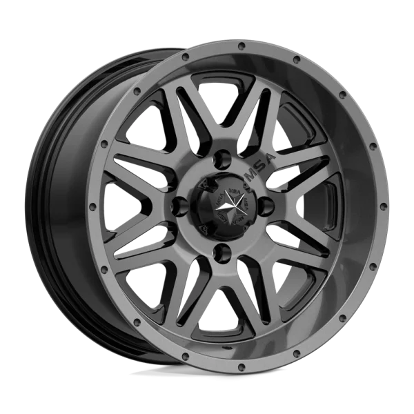 MSA Offroad Wheels – M26 VIBE – Gunmetal – 14″x7″ 0mm – All weather Wheels – M26-04710