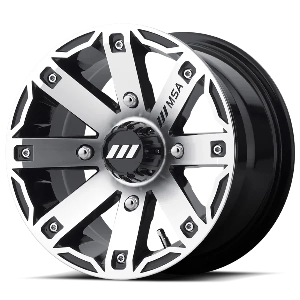 MSA Offroad Wheels – M27 RAGE – Black – 12″x7″ -47mm – Summer Wheels – M27-12710